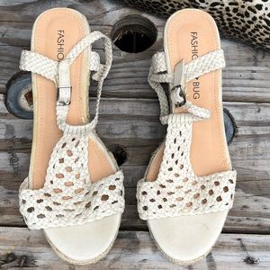 Fashion Bug crochet Espadrille 7W